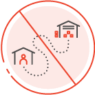 You do not need to visit the warehouse as items are delivered to your doorstep on request